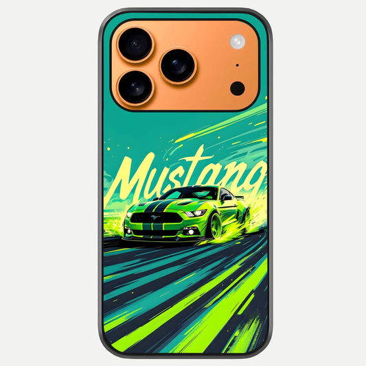 Mustang Bang Glass Case For iPhone 17 Pro Max by Custom World