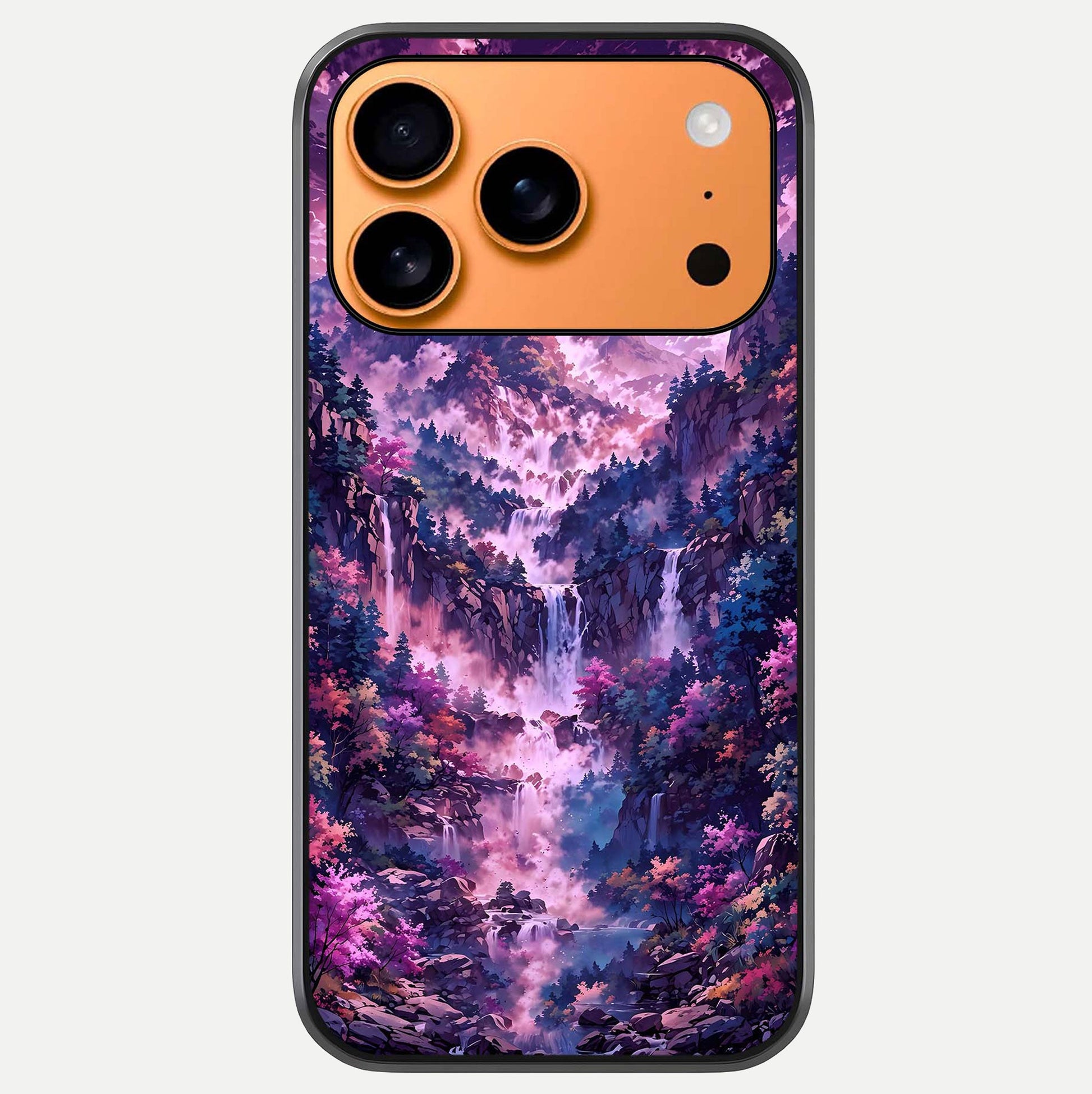 Mystic Cascade Peaks Glass Case For iPhone 17 Pro Max by Custom World