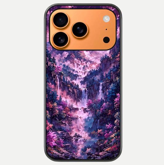Mystic Cascade Peaks Glass Case For iPhone 17 Pro Max by Custom World
