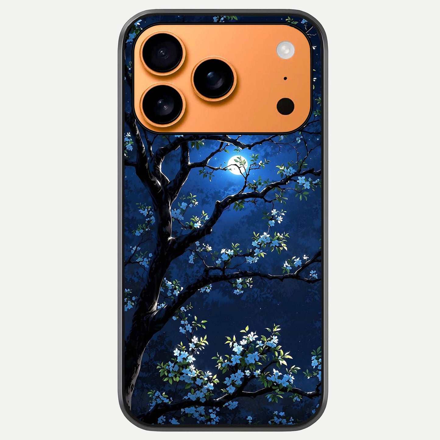 Mystic Floral Night Glass Case For iPhone 17 Pro Max by Custom World