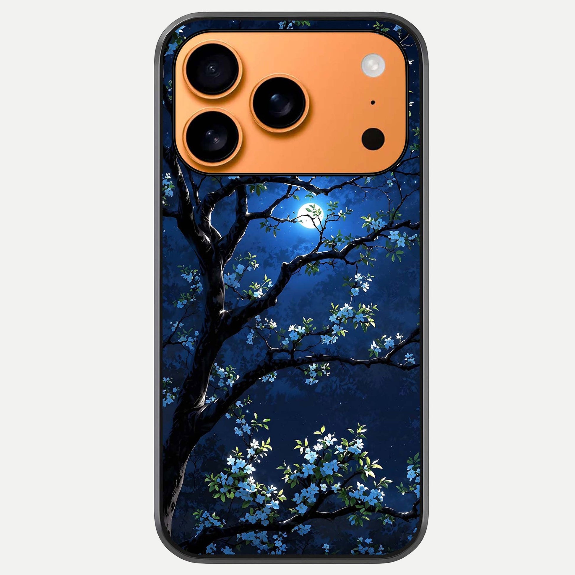 Mystic Floral Night Glass Case For iPhone 17 Pro Max by Custom World