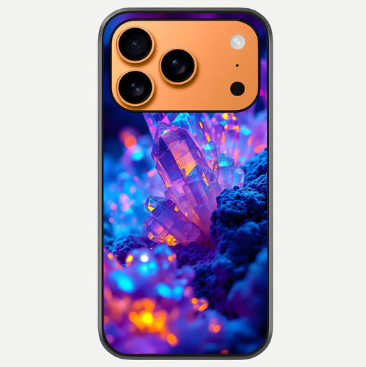 Neon Aura Shards Glass Case For iPhone 17 Pro Max by Custom World