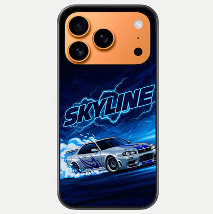 Neon Drift Beast Glass Case For iPhone 17 Pro Max by Custom World