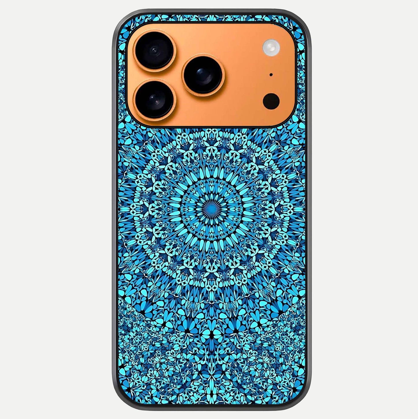 Ocean Bloom Mandala Glass Case For iPhone 17 Pro Max by Custom World