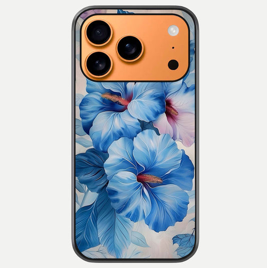 Ocean Hibiscus Grace Glass Case For iPhone 17 Pro Max by Custom World
