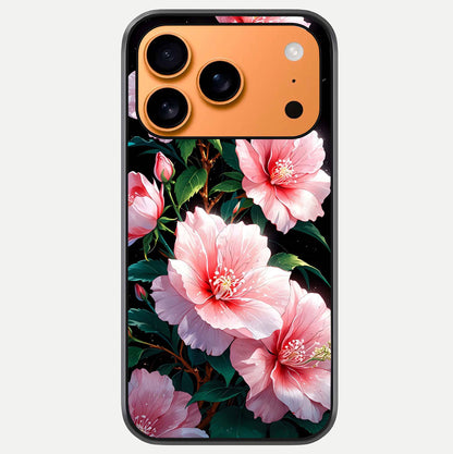 Peach Flower Glass Case For iPhone 17 Pro Max by Custom World