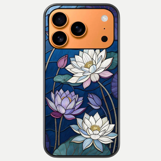 Purple Lotus Stained Glass Case For iPhone 17 Pro Max by Custom World