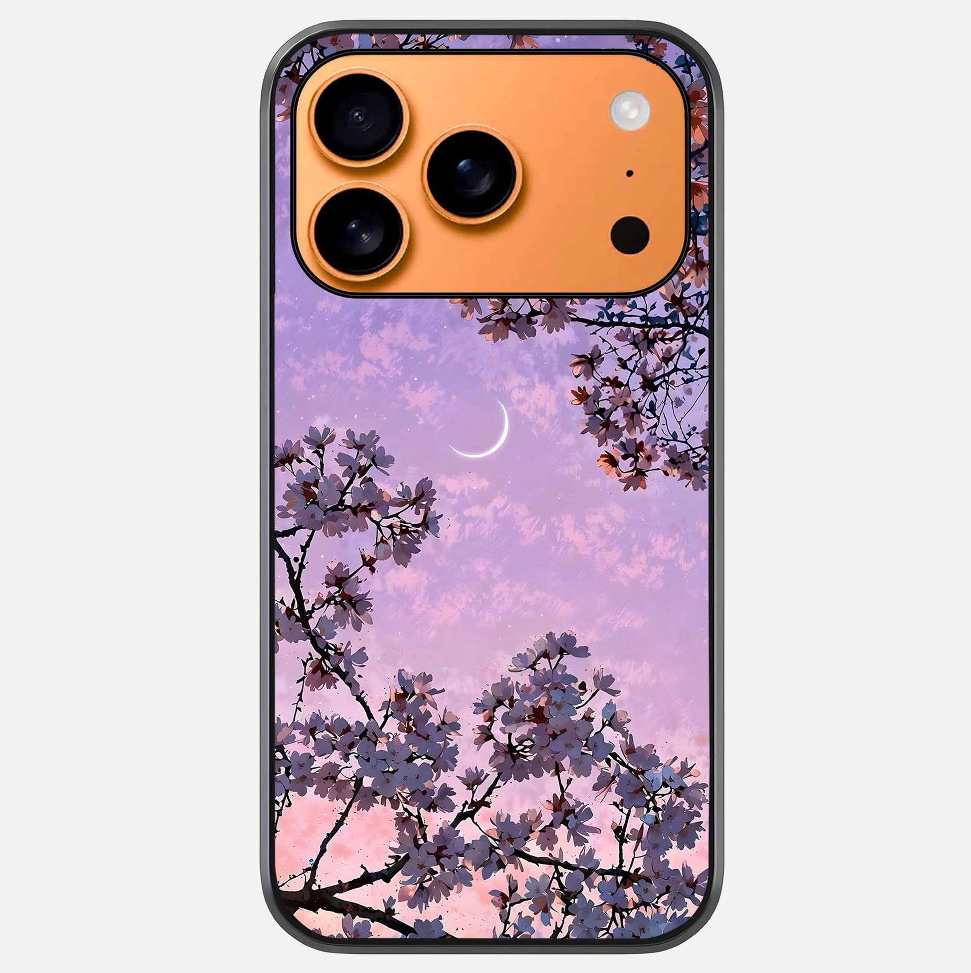 Purple Serenity Moon Glass Case For iPhone 17 Pro Max by Custom World
