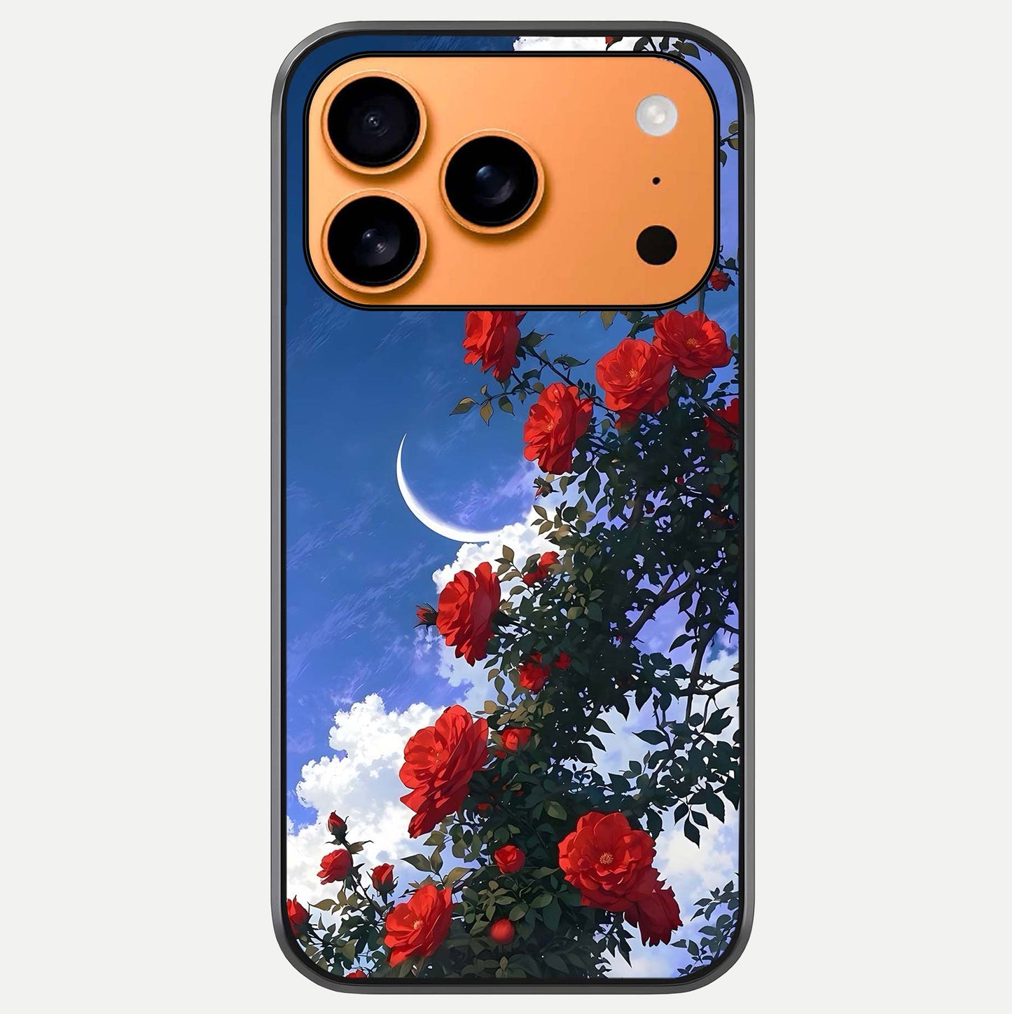 Rose Drift Flowers Glass Case For iPhone 17 Pro Max by Custom World