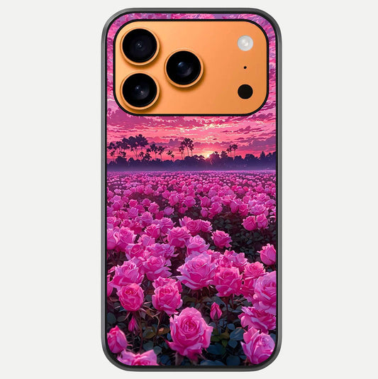 Rose Sunset Valley Glass Case For iPhone 17 Pro Max by Custom World
