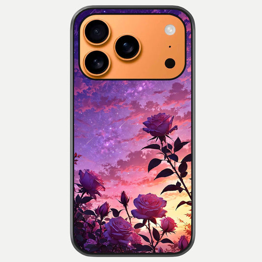 Starlit Rose Twilight Glass Case For iPhone 17 Pro Max by Custom World