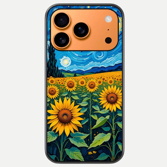 Starry Sunflower Dreams Glass Case For iPhone 17 Pro Max by Custom World