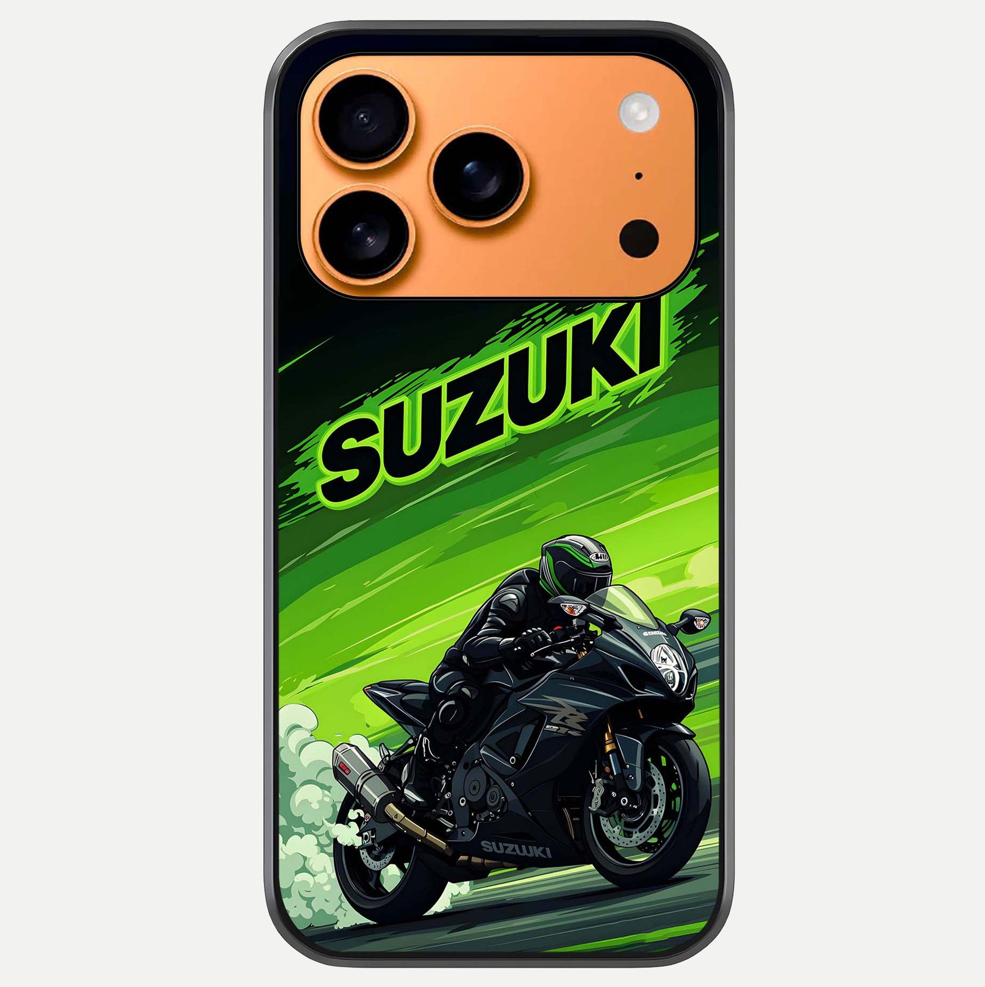 Suzuki Speed Beast Glass Case For iPhone 17 Pro Max by Custom World