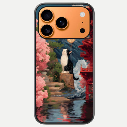 Temple Cat Scenery Glass Case For iPhone 17 Pro Max by Custom World