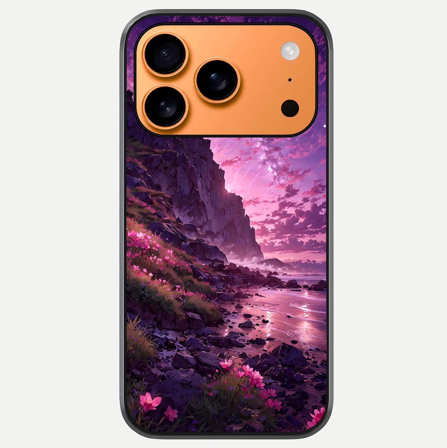 Twilight Blossom Coast Glass Case For iPhone 17 Pro Max by Custom World