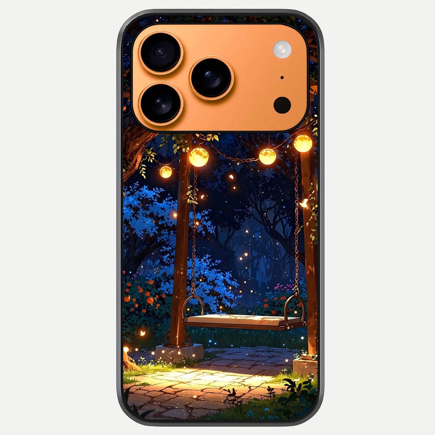 Twilight Garden Swing Glass Case For iPhone 17 Pro Max by Custom World