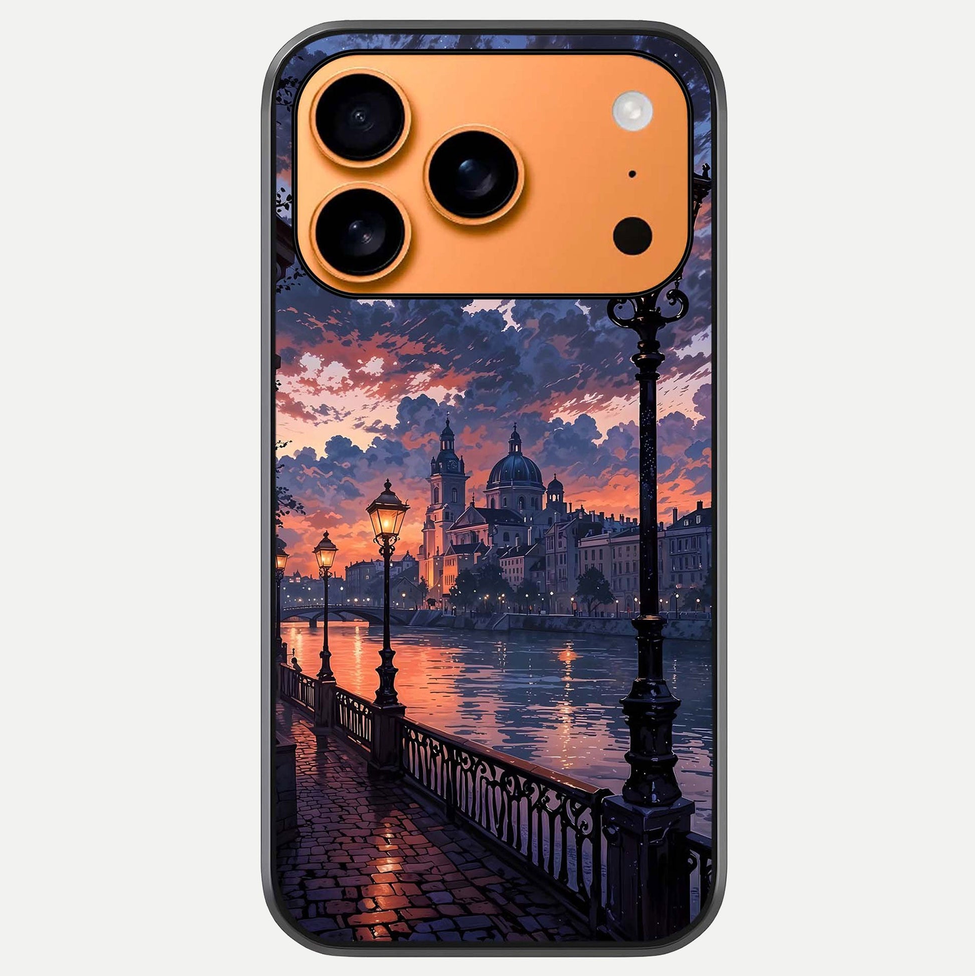 Twilight River Lights Glass Case For iPhone 17 Pro Max by Custom World