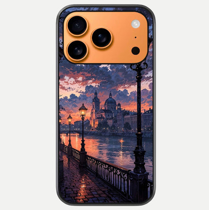 Twilight River Lights Glass Case For iPhone 17 Pro Max by Custom World