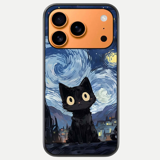 Van Gogh Cat Glass Case For iPhone 17 Pro Max by Custom World