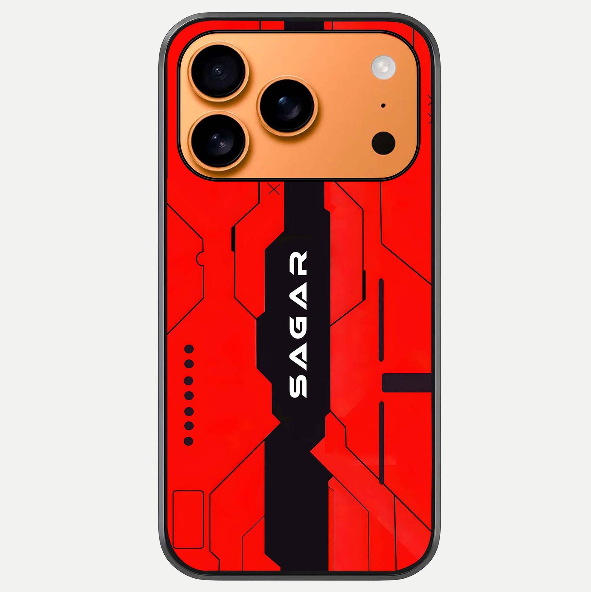 Voltage Rise CYBERPUNK Custom Name Glass Case For iPhone 17 Pro Max by Custom World