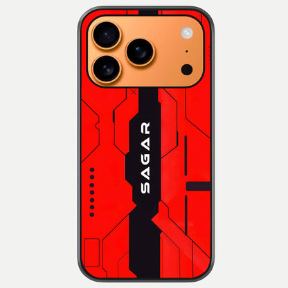 Voltage Rise CYBERPUNK Custom Name Glass Case For iPhone 17 Pro Max by Custom World