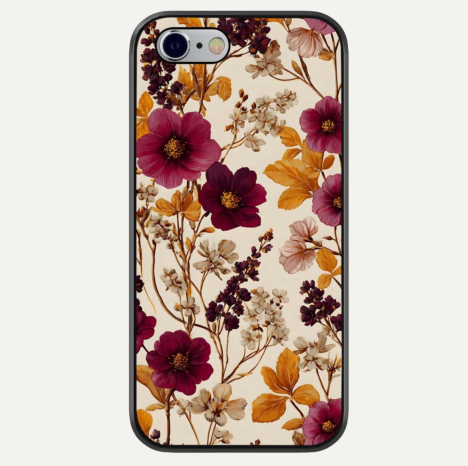 Autumn Wine Bloom Glass Case For iPhone 16 Pro by Custom World