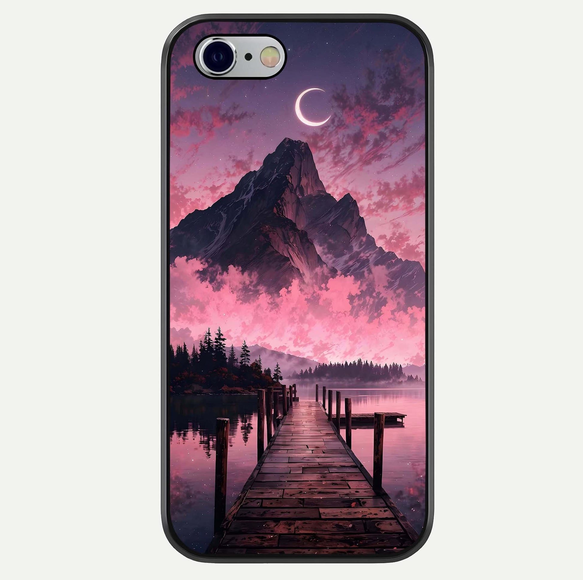 Beautiful Mountain View Glass Case For iPhone 16 Pro by Custom World