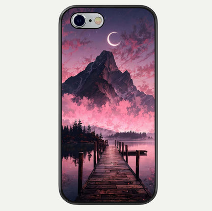 Beautiful Mountain View Glass Case For iPhone 16 Pro by Custom World