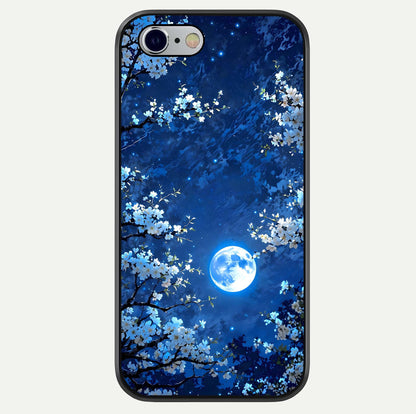 Blossom Moonlight Sky Glass Case For iPhone 16 Pro by Custom World