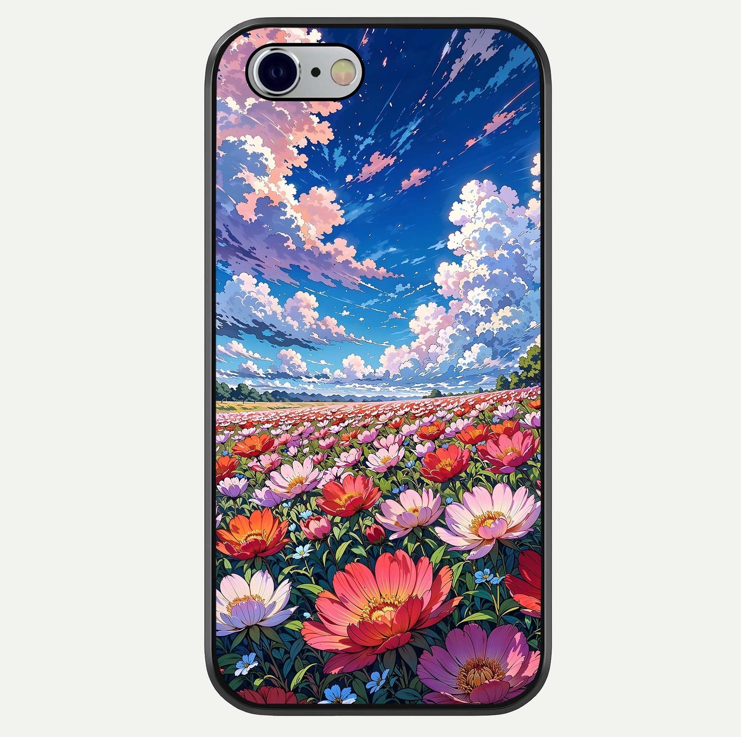 Blossom Sky Field Glass Case For iPhone 16 Pro by Custom World