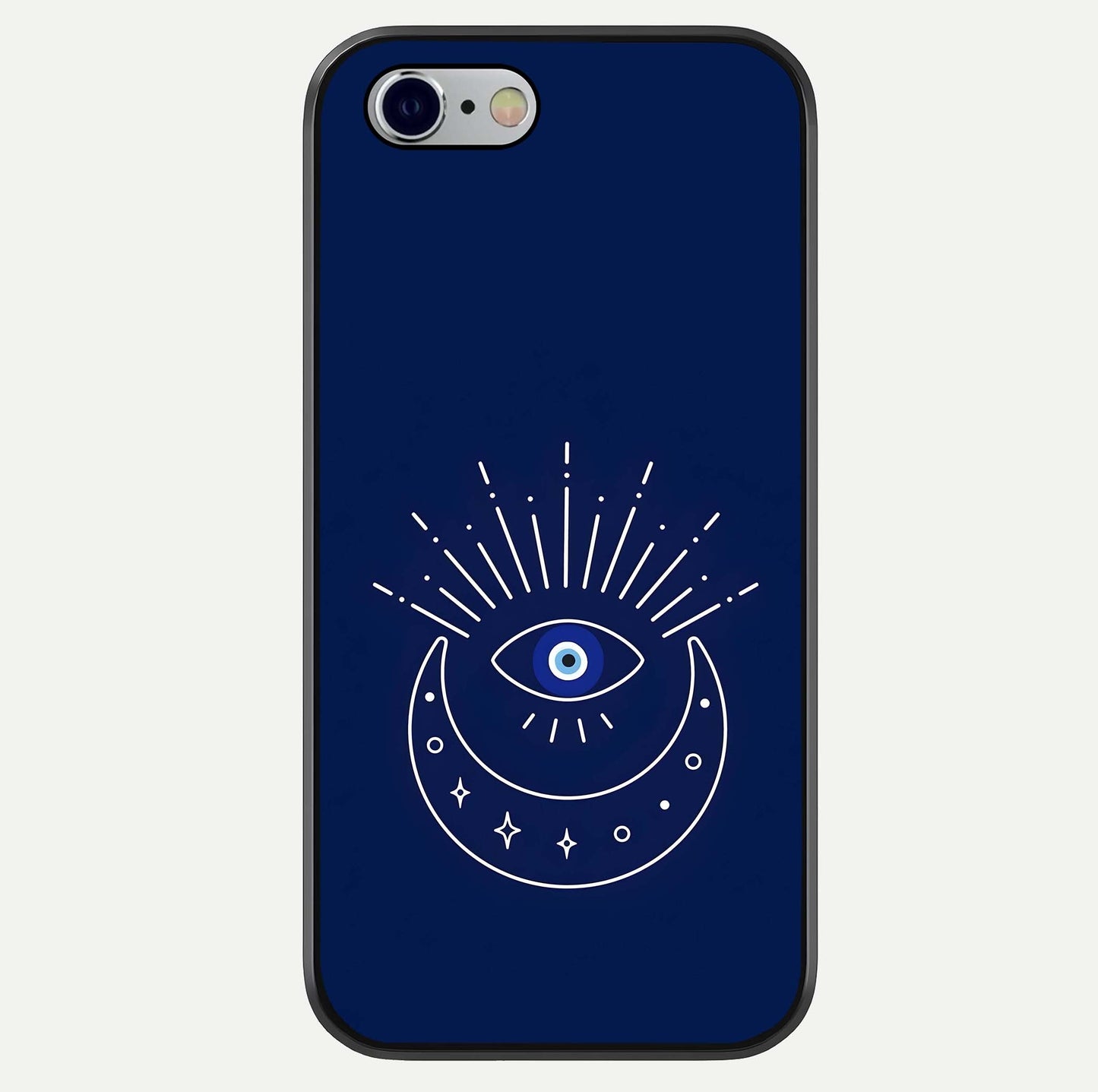 Blue Evil Eye Glass Case For iPhone 16 Pro by Custom World
