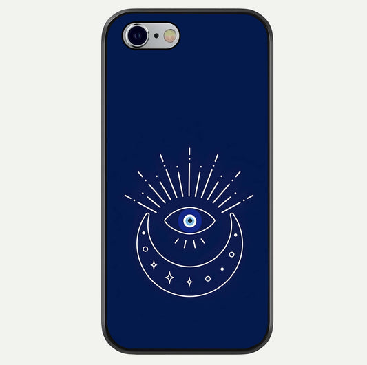 Blue Evil Eye Glass Case For iPhone 16 Pro by Custom World