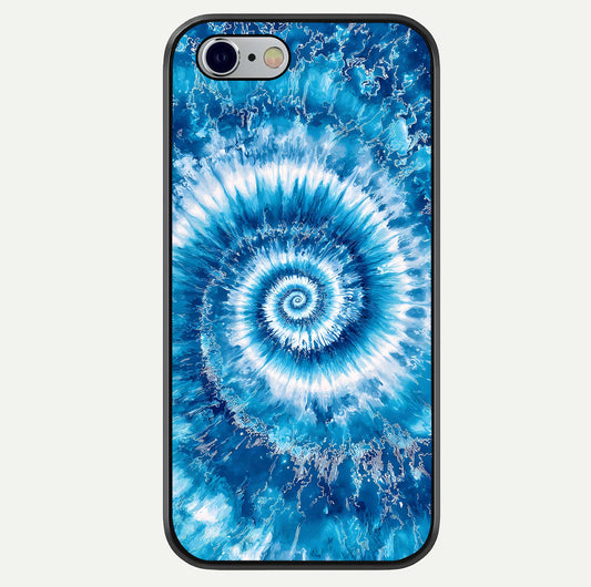 Blue Galaxy Wave Glass Case For iPhone 16 Pro by Custom World