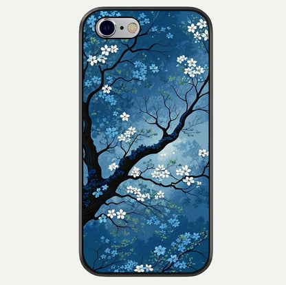 Blue Tree Serenity Glass Case For iPhone 16 Pro by Custom World
