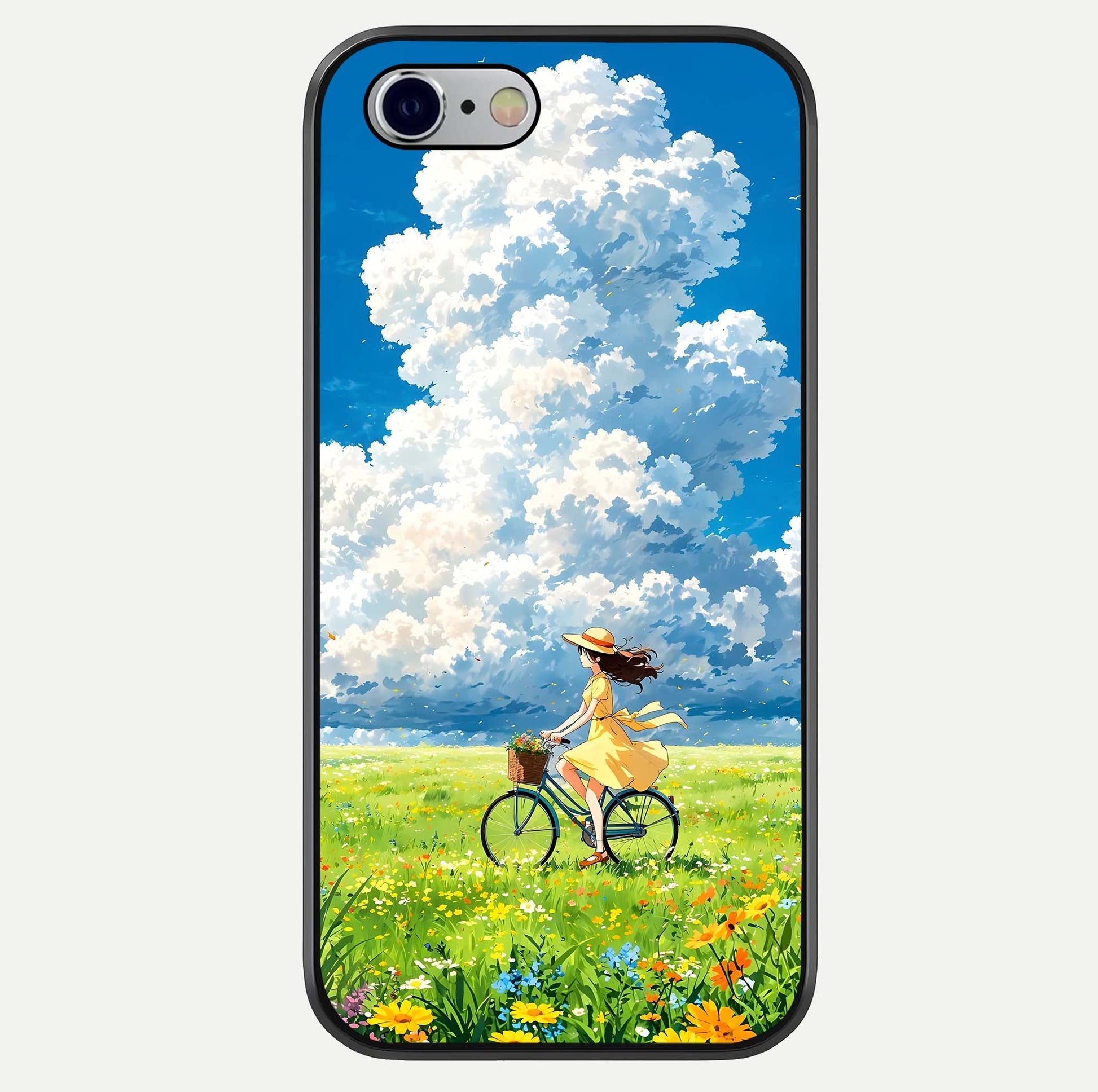 Breezy Meadow Ride Glass Case For iPhone 16 Pro by Custom World