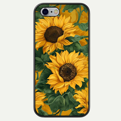 Bright Sunflower Bloom Glass Case For iPhone 16 Pro by Custom World