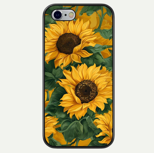 Bright Sunflower Bloom Glass Case For iPhone 16 Pro by Custom World