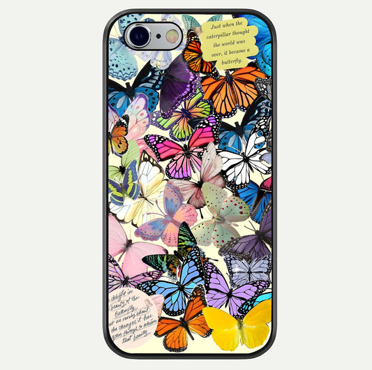Butterflies Petal Dream Glass Case For iPhone 16 Pro by Custom World