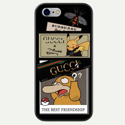 Cartoon Brand Play Mashup Glass Case For iPhone 16 Pro by Custom World
