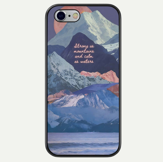 Celestial Mountain Calm Glass Case For iPhone 16 Pro by Custom World