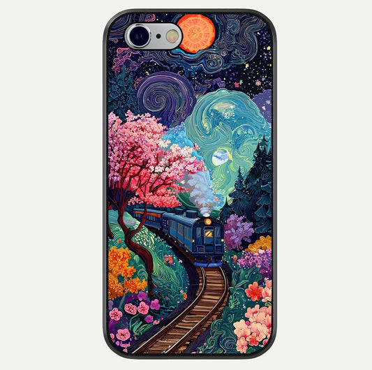 Celestial Train Journey Glass Case For iPhone 16 Pro by Custom World