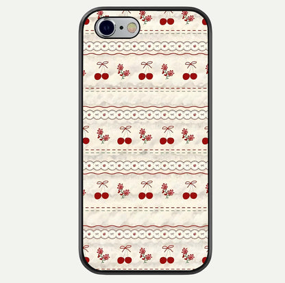 Cherry Bloom Charm Glass Case For iPhone 16 Pro by Custom World