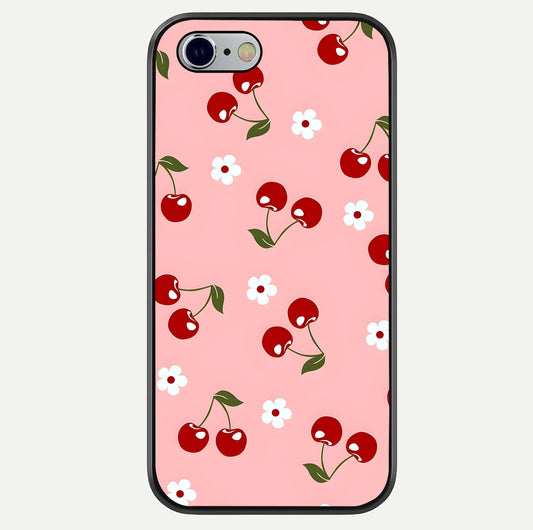 Cherry Love Mood Glass Case For iPhone 16 Pro by Custom World