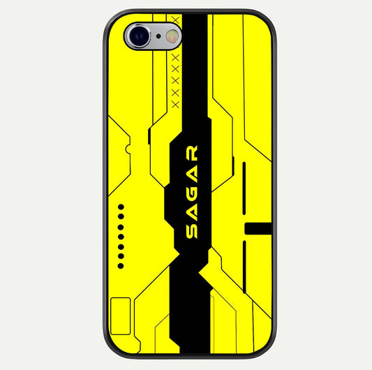 Circuit CYBERPUNK Custom Name Glass Case For iPhone 16 Pro by Custom World