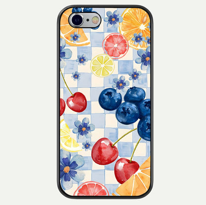 Citrus Bloom Joy Glass Case For iPhone 16 Pro by Custom World