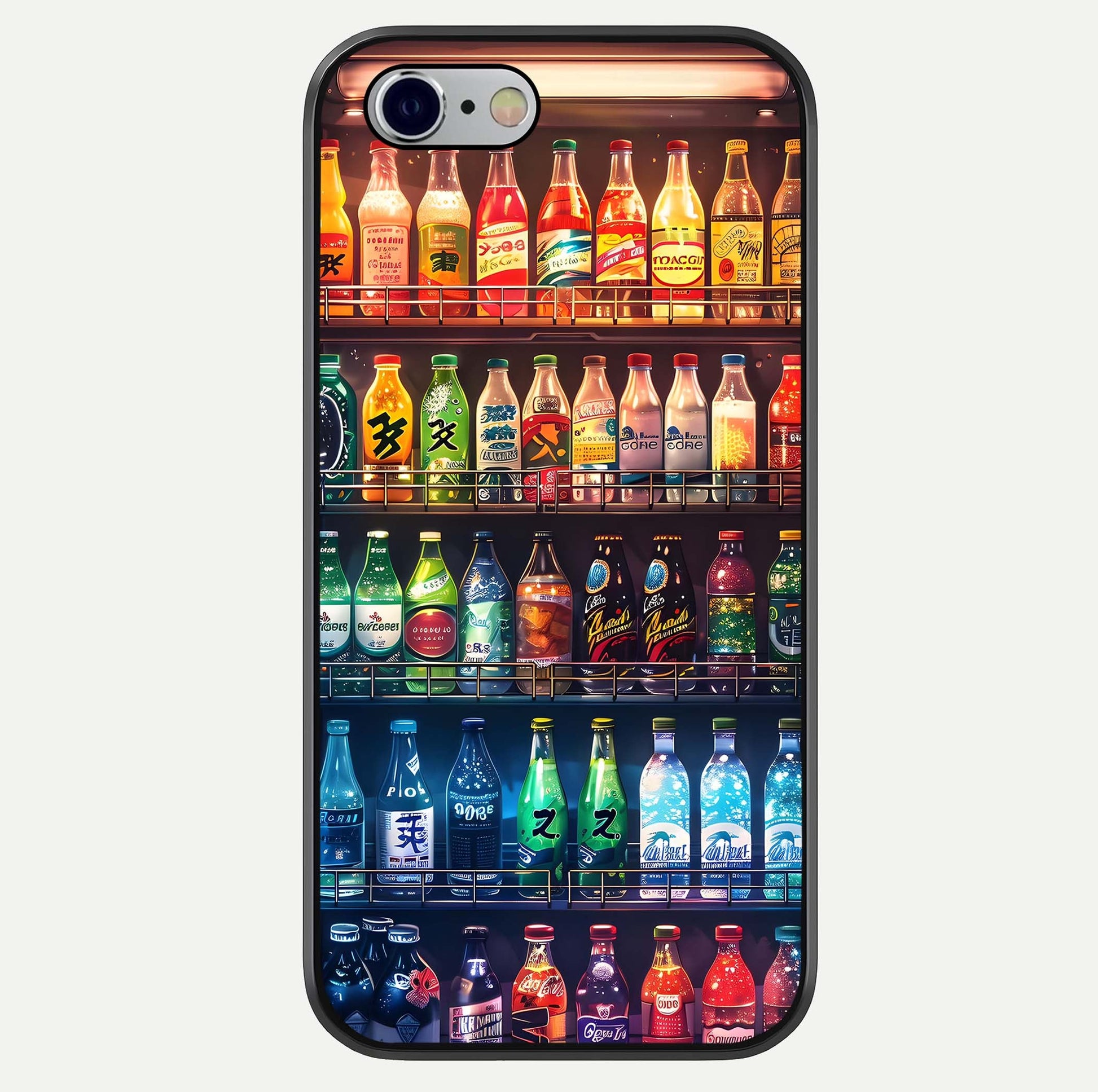 Colorful Soda Bottles Glass Case For iPhone 16 Pro by Custom World