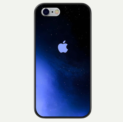 Cosmic Blue Apple Glass Case For iPhone 16 Pro by Custom World