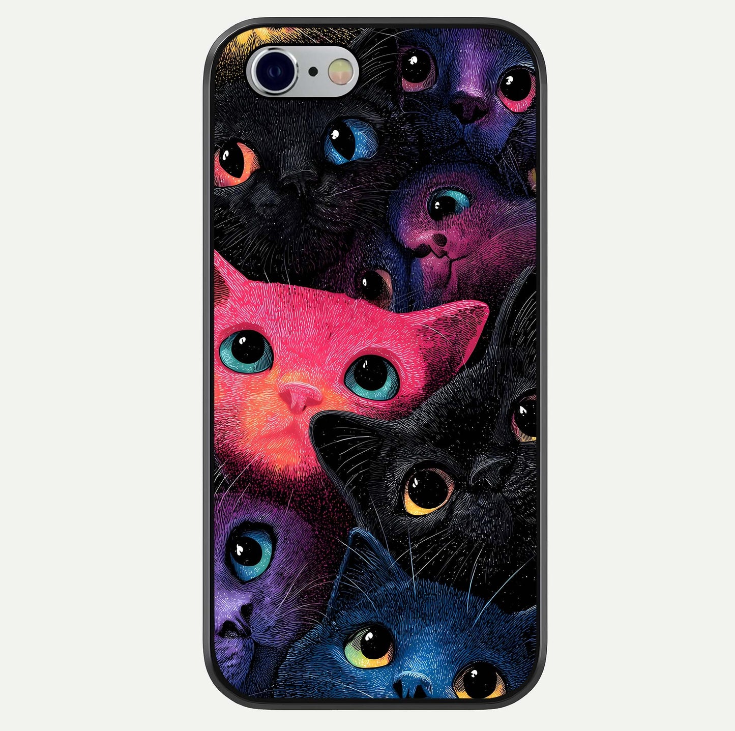 Cosmic Cats Dreams Glass Case For iPhone 16 Pro by Custom World