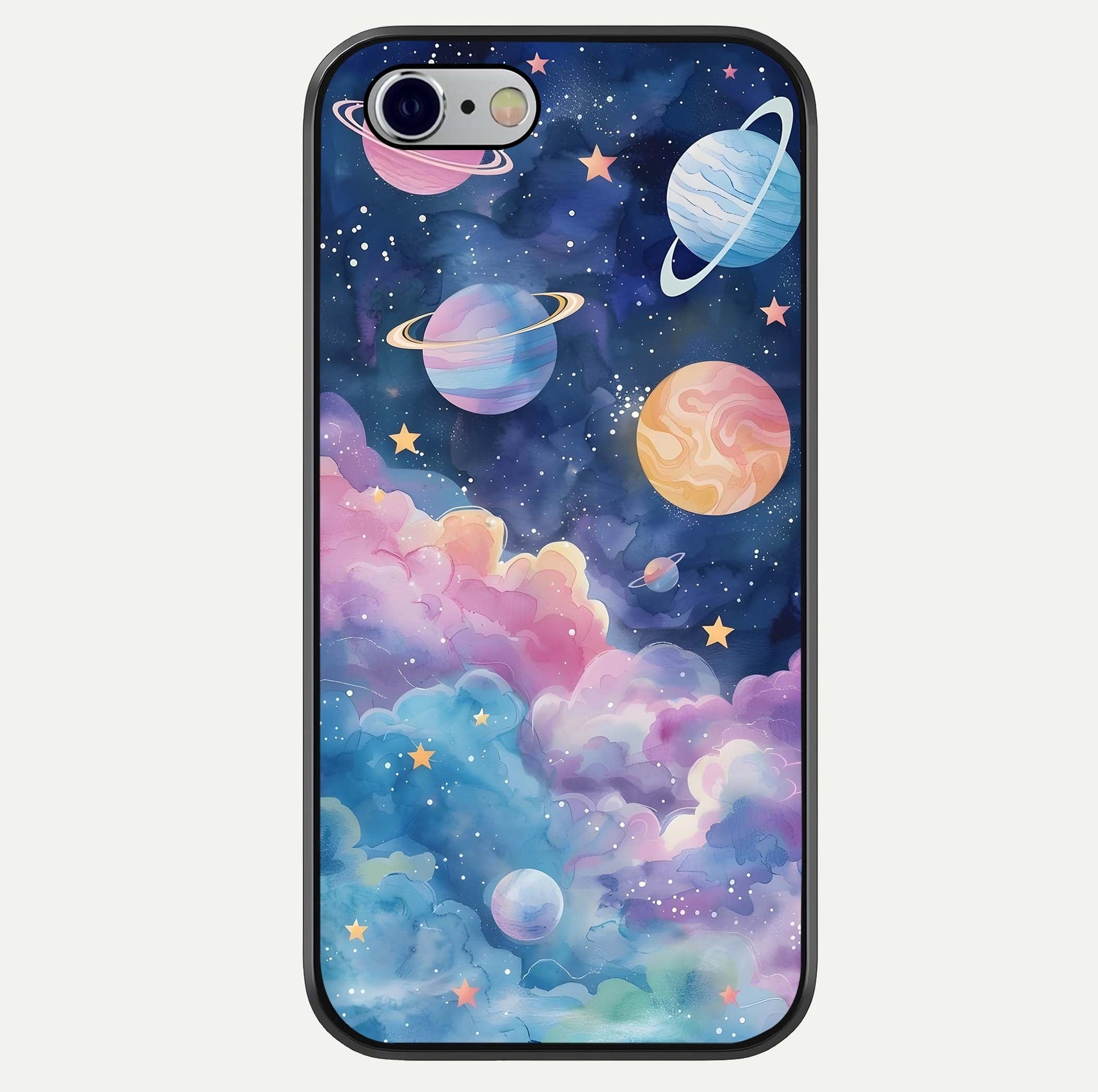 Cosmic Planet Dreams Glass Case For iPhone 16 Pro by Custom World