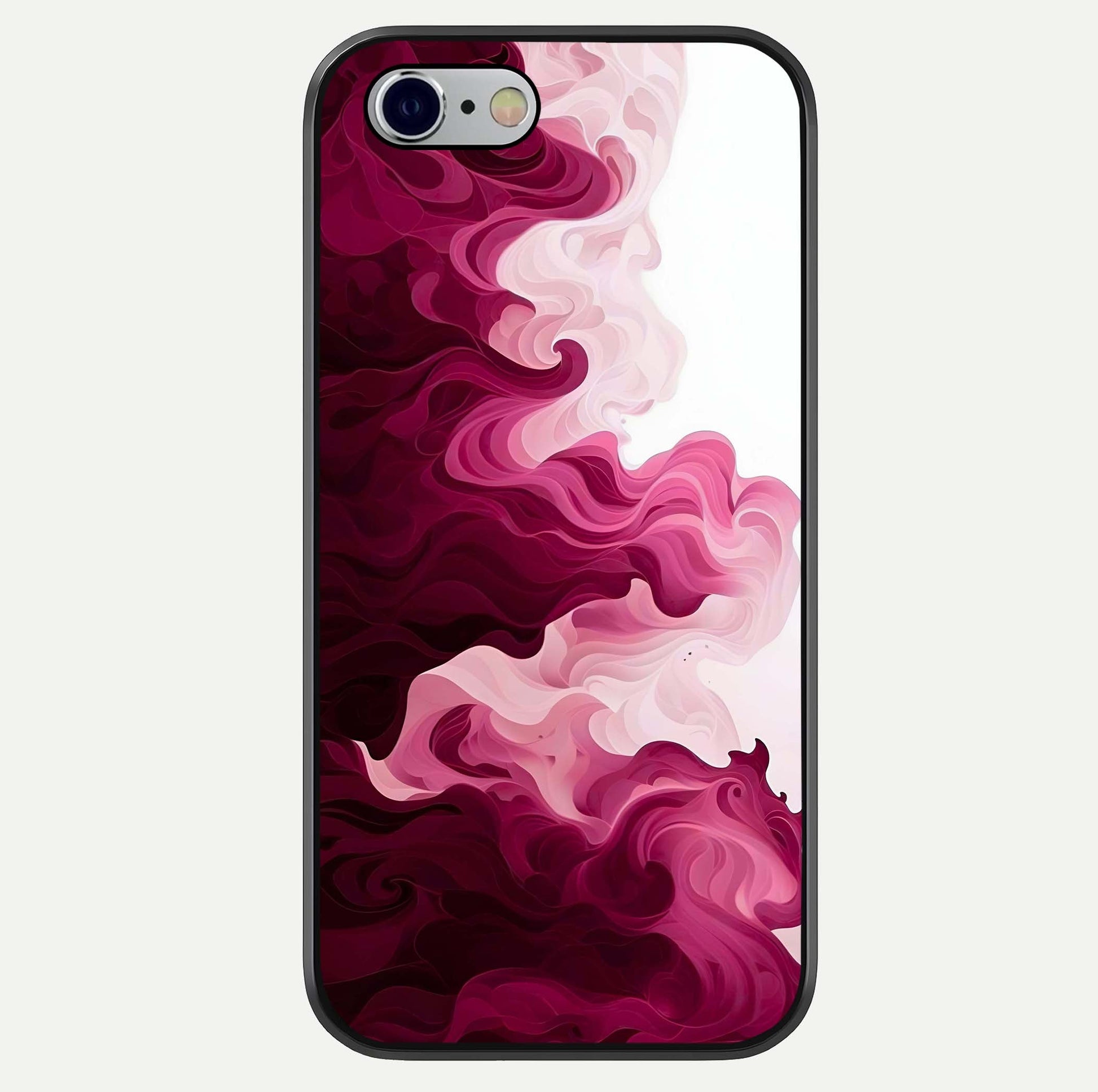 Crimson Wave Flow Glass Case For iPhone 16 Pro by Custom World